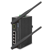 IAP-2001PE - Planet Industrial 802.11n Wireless AP / Fibre Router 4-Port 10/100Base-TX Ports with 1-Port PoE (Powered Device), 1x 100Base-FX SFP Slot Wide Operating Temperature (-10 to 60 degrees C) - Industrial Wireless