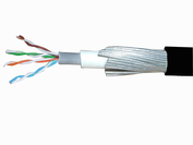 Armoured Category 6 Solid UTP Cable, Steel Wire Armour, LSZH, per metre - External Armoured Cat5e & Cat6 Cable