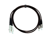 Armoured Multimode Duplex LSZH Fibre Patch Cable, 50/125 OM3 - Armoured Multimode OM1, OM2 & OM3