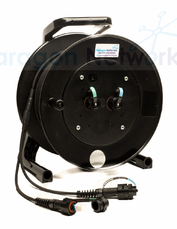ParaTuff® QUAD (4in1) LC IP68, 50/125 OM3 Multimode, Fibre Optic Cable Assembly includes Deployable Cable Reel - Unallocated