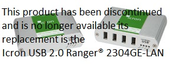 Icron USB 2.0 Ranger® 2304-LAN 4 Port Cat5e 100 metre Extender - USB Extenders, USB 2.0