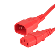 IEC Male (C14) - IEC Female (C13) Power Extension Cable - IEC Jumper Leads