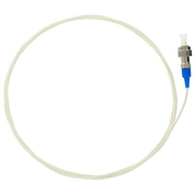 1m 900µm Single Mode LSZH Fibre Optic Pigtail, 9/125 OS2, FC, White - Single Mode Fibre Optic Pigtails