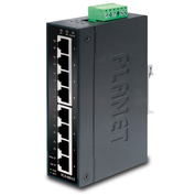 IGS-801T - Planet Industrial 8-Port 10/100/1000Mbps Gigabit Ethernet Switch with Wide Operating Temperature (-40 to 75 degrees C) - Industrial Ethernet Switches