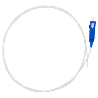 1m 900µm Multimode LSZH Fibre Optic Pigtail, 50/125 OM4, SC, White 