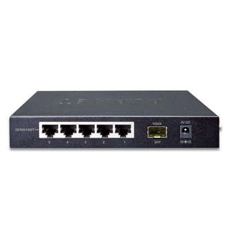 GSD-603F - Planet 5-Port 10/100/1000T +1-Port 1000X SFP Gigabit Ethernet Switch 