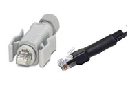 Deployable Cat5e Belden CatSnake 1305a Assembly, 1x IP67 RJ45 Plug & 1x Standard RJ45 Plug 