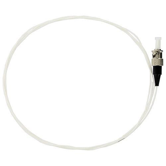 1m 900µm Single Mode LSZH Fibre Optic Pigtail, 9/125 OS2, ST, White 