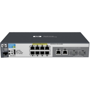 J9137A - HP ProCurve E2520-8-PoE - 8 x 10/100TX PoE, 2 Dual Personality Ports (10/100/1000T or SFP) 